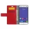 ZTE BLADE S6 læder pung cover, rød Mobiltelefon tilbehør