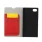 SONY XPERIA Z5 COMPACT læder cover med kort holder, rød Mobiltelefon tilbehør