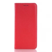 HTC ONE M9 læder cover, rød Mobiltelefon tilbehør