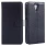 HTC DESIRE 620 læder cover med kort holder, sort Mobiltelefon tilbehør