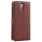 HTC DESIRE 620 læder cover med kort holder, brun Mobiltelefon tilbehør