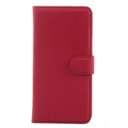 HTC DESIRE 620 læder cover med kort holder, rød Mobiltelefon tilbehør