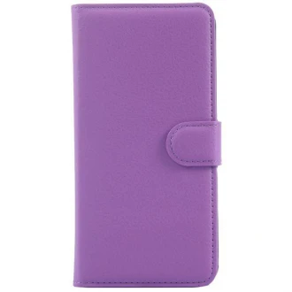 HTC DESIRE 620 læder cover med kort holder, lilla