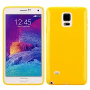 SAMSUNG GALAXY NOTE 4 bag cover gul Mobiltelefon tilbehør