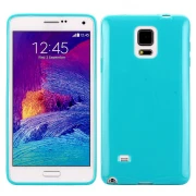 SAMSUNG GALAXY NOTE 4 bag cover cyan Mobiltelefon tilbehør