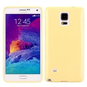 SAMSUNG GALAXY NOTE 4 bag cover lysegul Mobiltelefon tilbehør