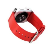 APPLE WATCH 42 MM læder urrem med montage beslag. Rød