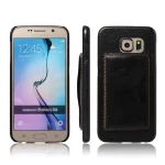 SAMSUNG GALAXY S6 læder bag cover med kort holder og flip stand