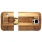 SAMSUNG GALAXY S5 bambus bag cover med laser graveret mønster Mobiltelefon tilbehør