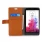 LG G3 STYLUS læder pung cover brun Mobiltelefon tilbehør