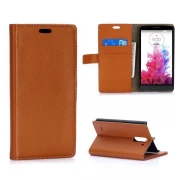 LG G3 STYLUS læder pung cover brun Mobiltelefon tilbehør