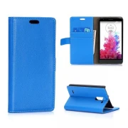 LG G3 STYLUS læder pung cover blå Mobiltelefon tilbehør