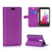 LG G3 STYLUS læder pung cover lilla