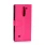 LG G3 STYLUS læder pung cover rosa Mobiltelefon tilbehør