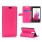 LG G3 STYLUS læder pung cover rosa Mobiltelefon tilbehør