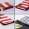 IPHONE 6 / 6S marine design læder cover med kort lomme Mobiltelefon tilbehør
