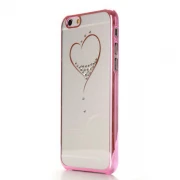 IPHONE 6 / 6S Durable diamant bag cover rosa Mobiltelefon tilbehør