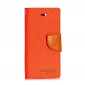 IPHONE 5S mercury canvas læder pung cover