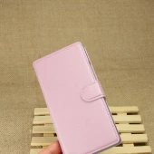 HUAWEI ASCEND P7 læder cover med kort holder pink