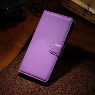 HUAWEI HONOR 6 læder cover med kort lomme, lilla