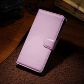 HUAWEI HONOR 6 læder cover med kort lomme, pink