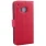 HTC ONE M9 læder cover med kort holder, rød Mobiltelefon tilbehør