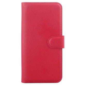 HTC ONE M9 læder cover med kort holder, rød