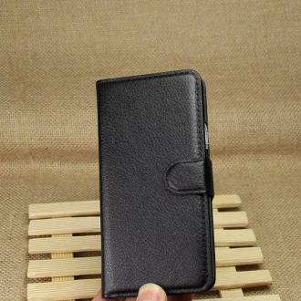 HTC ONE M7 læder pung cover sort