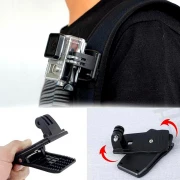 Sort Kamera Rejse Stativ monopod Quick Clip til GoPro Action kamera