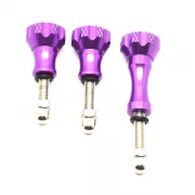 Aluminiums fingerskrue sæt til GoPro lilla Action kamera