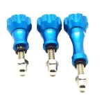 Aluminiums fingerskrue sæt til GoPro blå