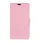 SONY XPERIA E4 læder cover med kort lomme, pink Mobiltelefon tilbehør