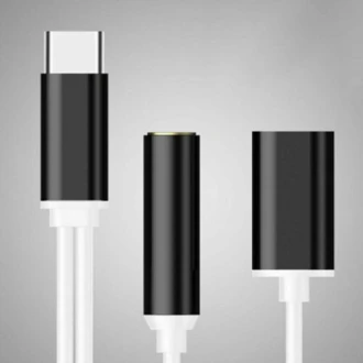 2 i 1 Type-C USB C til 3,5 mm AUX (leveso.dk)