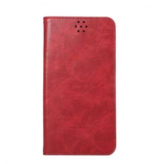 SAMSUNG GALAXY S6 EDGE PLUS læder cover med kort lomme, rød