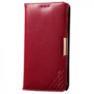 SAMSUNG GALAXY S6 EDGE PLUS Royal læder cover, rød