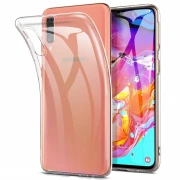 Samsung A70 transparent blød tpu cover Mobil tilbehør
