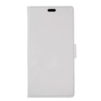 Klassisk læder cover Motorola Moto G6 hvid