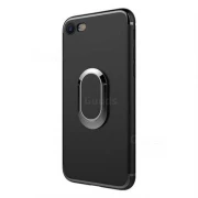 Cover med ring holder Iphone 8/7 sort Mobil tilbehør