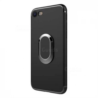 Cover med ring holder Iphone 8/7 sort Mobil tilbehør