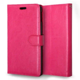 SONY XPERIA M4 AQUA læder pung cover, rosa