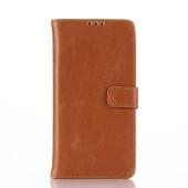 SONY XPERIA Z3+ retro læder cover med kort lommer, brun