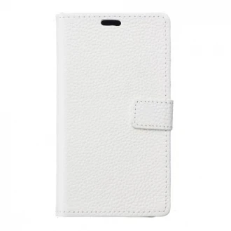 Til SONY XPERIA Z5 COMPACT full grain læder cover med kort lommer, hvid