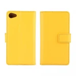 SONY XPERIA Z5 COMPACT læder cover med kort lommer, gul