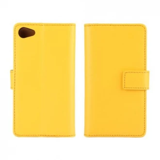 SONY XPERIA Z5 COMPACT læder cover med kort lommer, gul
