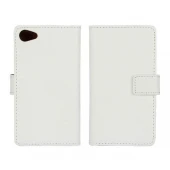 SONY XPERIA Z5 COMPACT læder cover med kort lommer, hvid