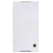 SONY XPERIA Z5 PREMIUM læder cover i business stil, hvid