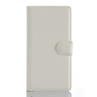 SONY XPERIA Z5 PREMIUM læder cover med kort lommer, hvid Mobiltelefon tilbehør