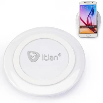 Trådløs oplader pad, hvid
