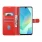 Rød cover Etui til Samsung Galaxy A06 med lommer Mobiltelefon tilbehør