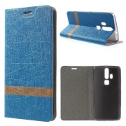 ZTE AXON ELITE læder cover, blå Mobiltelefon tilbehør
